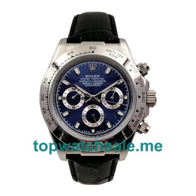 UK Blue Dials Steel Rolex Daytona 116520 Replica Watches