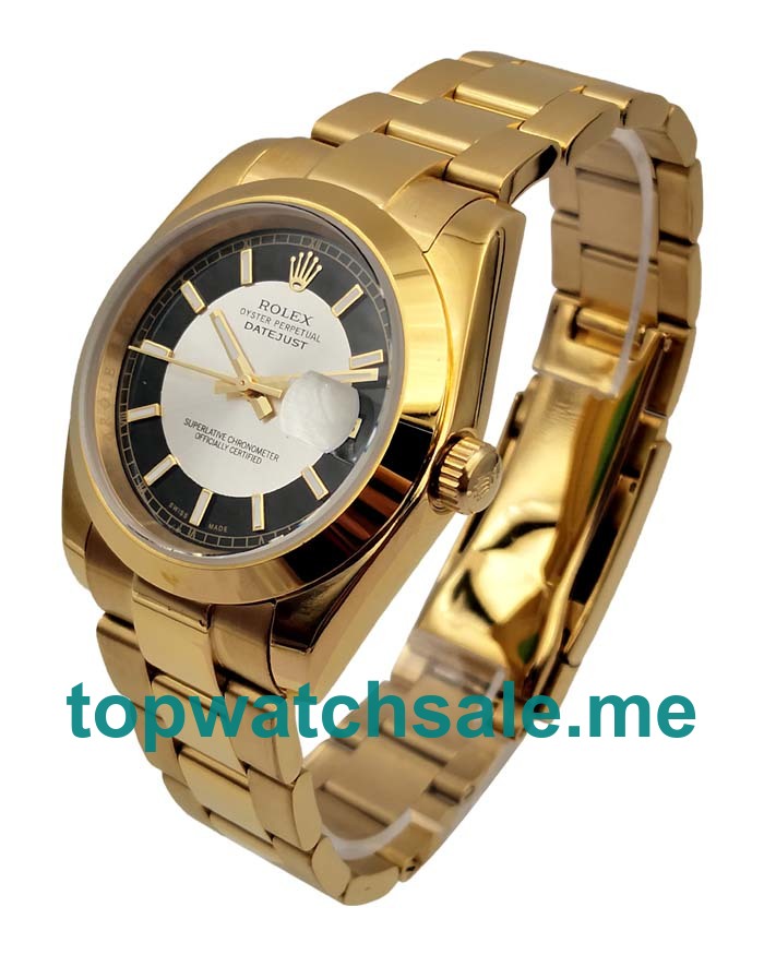 UK White-Black Dials Gold Rolex Datejust 116238 Replica Watches