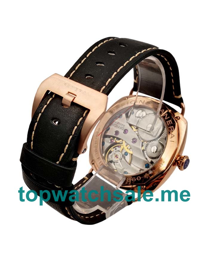 UK Black Dials Rose Gold Panerai Radiomir PAM00439 Replica Watches