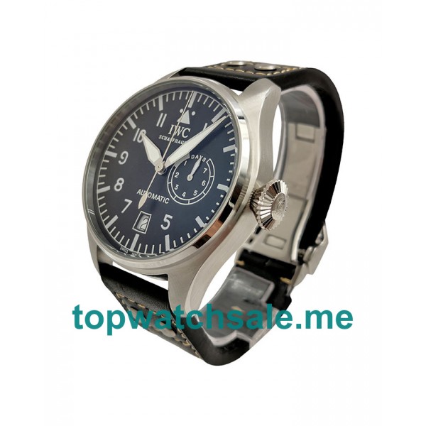 UK Black Dials Steel IWC Pilots IW500201 Replica Watches