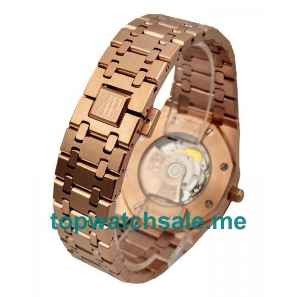 UK Black Dials Rose Gold Audemars Piguet Royal Oak Jumbo 15400OR.OO.1220OR.01 Replica Watches