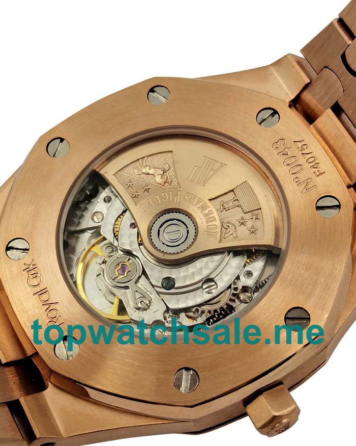 UK Black Dials Rose Gold Audemars Piguet Royal Oak Jumbo 15400OR.OO.1220OR.01 Replica Watches