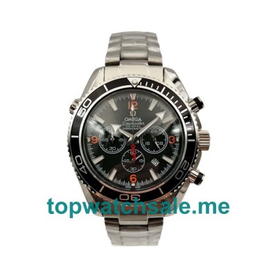 UK Black Dials Steel Omega Seamaster Planet Ocean Chrono 2210.51.00 Replica Watches