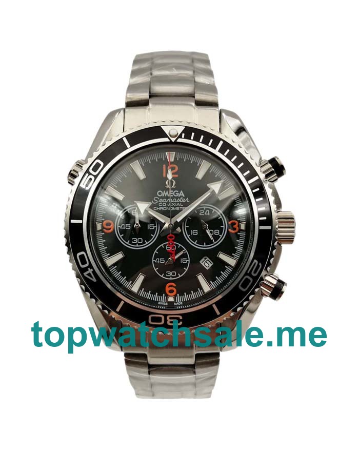 UK Black Dials Steel Omega Seamaster Planet Ocean Chrono 2210.51.00 Replica Watches