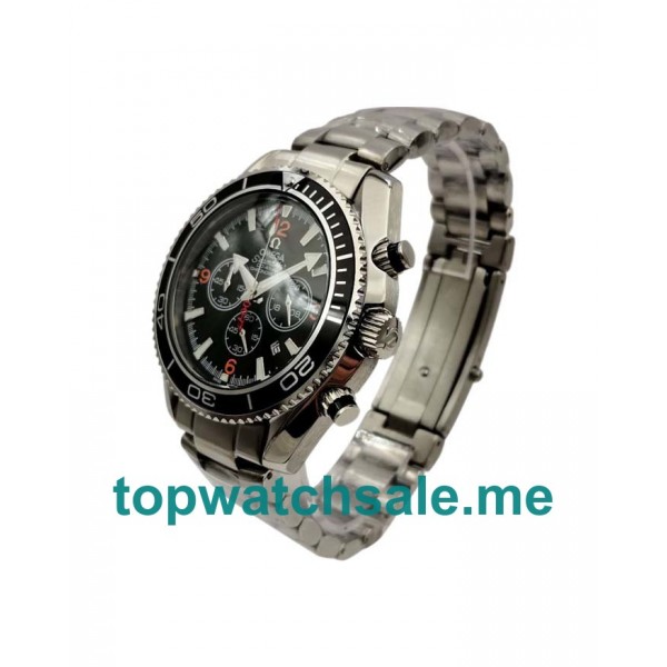 UK Black Dials Steel Omega Seamaster Planet Ocean Chrono 2210.51.00 Replica Watches