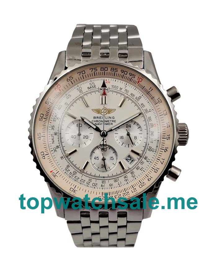 UK White Dials Steel Breitling Navitimer A23322 Replica Watches