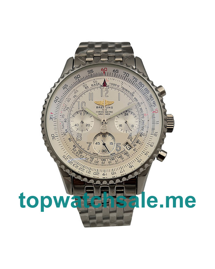 UK White Dials Steel Breitling Navitimer A23322 Replica Watches