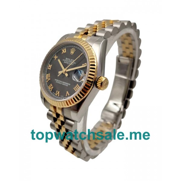 UK Black Dials Steel And Gold Rolex Datejust 178273 Replica Watches