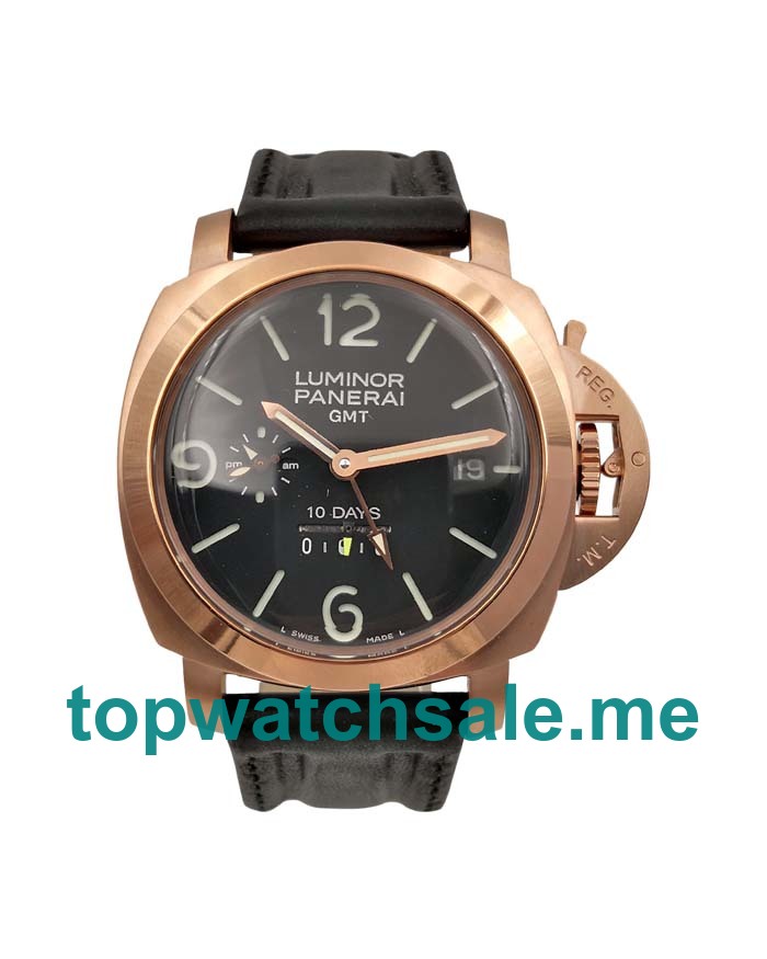 UK Black Dials Rose Gold Panerai Luminor PAM 00576 Replica Watches