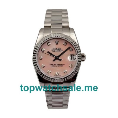 UK Pink Dials Steel Rolex Datejust 178274 Replica Watches