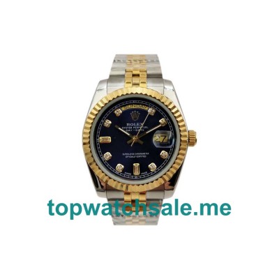 UK Blue Dials Steel And Gold Rolex Day-Date 118238 Replica Watches