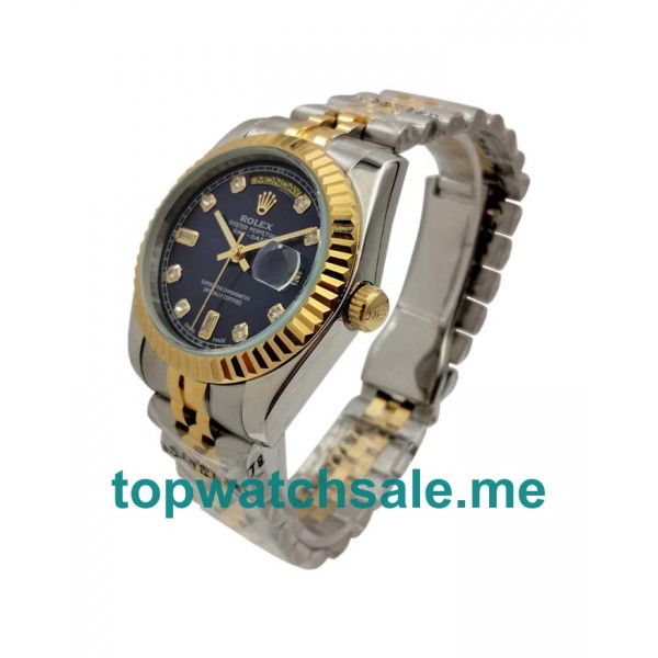 UK Blue Dials Steel And Gold Rolex Day-Date 118238 Replica Watches