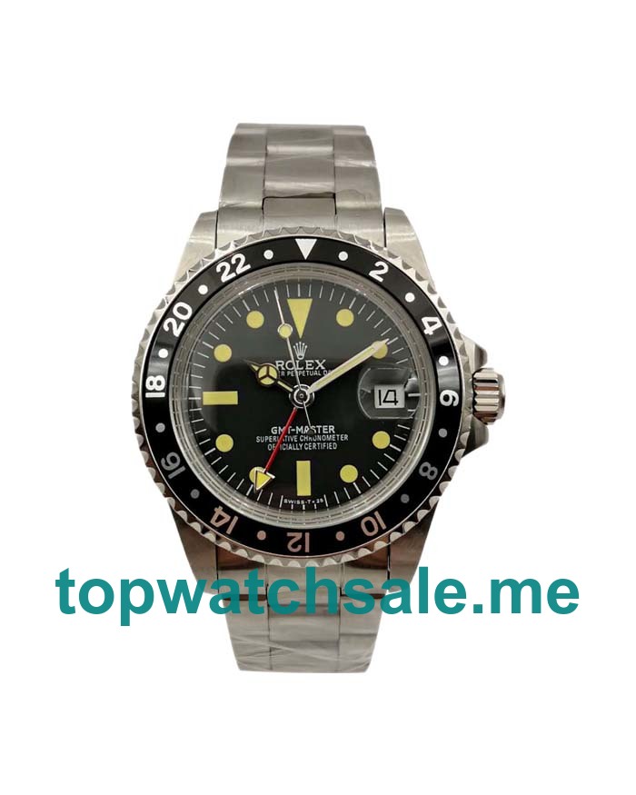 UK Black Dials Steel Rolex GMT-Master 1675 Replica Watches