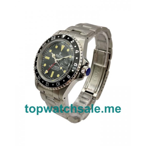 UK Black Dials Steel Rolex GMT-Master 1675 Replica Watches