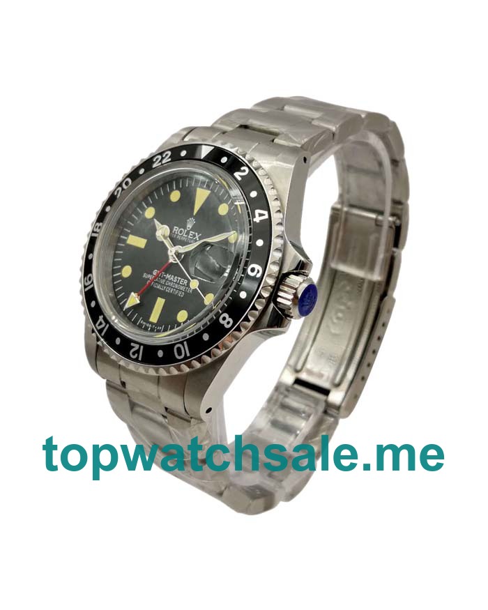 UK Black Dials Steel Rolex GMT-Master 1675 Replica Watches