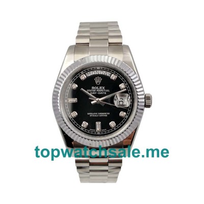 UK Black Dials Steel Rolex Day-Date 118239 Replica Watches