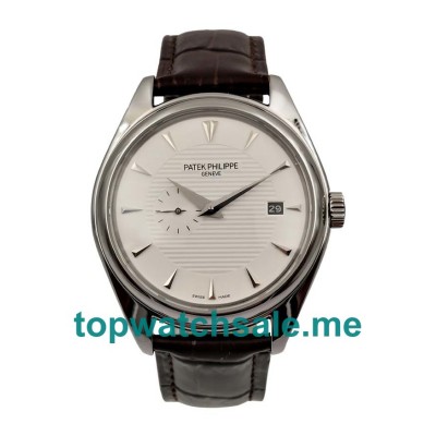 UK White Dials Steel Patek Philippe Calatrava 37652 Replica Watches