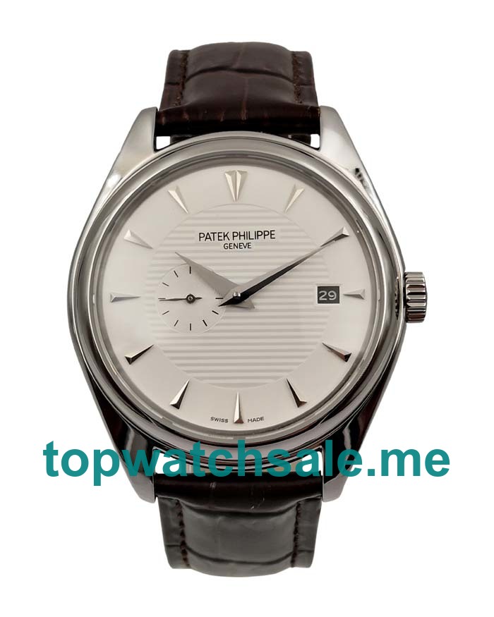 UK White Dials Steel Patek Philippe Calatrava 37652 Replica Watches