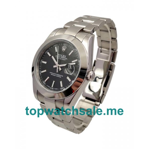 UK Black Dials Steel Rolex Datejust 126300 Replica Watches