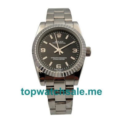 31MM Black Dials Rolex Oyster Perpetual 177234 Replica Watches UK