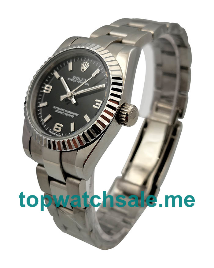 31MM Black Dials Rolex Oyster Perpetual 177234 Replica Watches UK