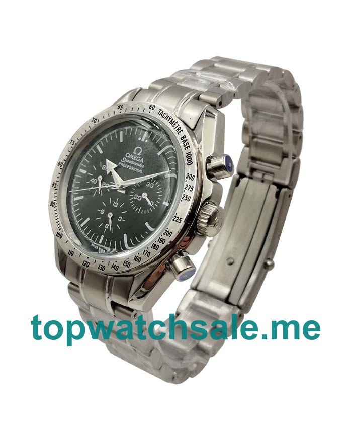 UK Black Dials Steel Omega Speedmaster Replica Moonwatches 3594.50.00