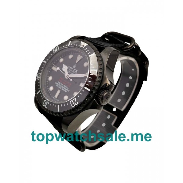 UK Black Dials Black Steel Rolex Sea-Dweller Deepsea 116660 Replica Watches