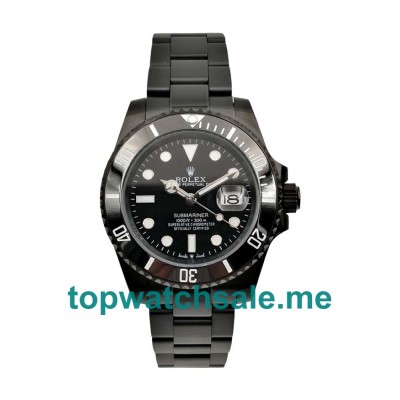 UK Black Dials Black Steel Rolex Submariner 116610 LN Replica Watches