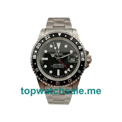 UK Black Dials Steel Rolex GMT-Master 16750 Replica Watches