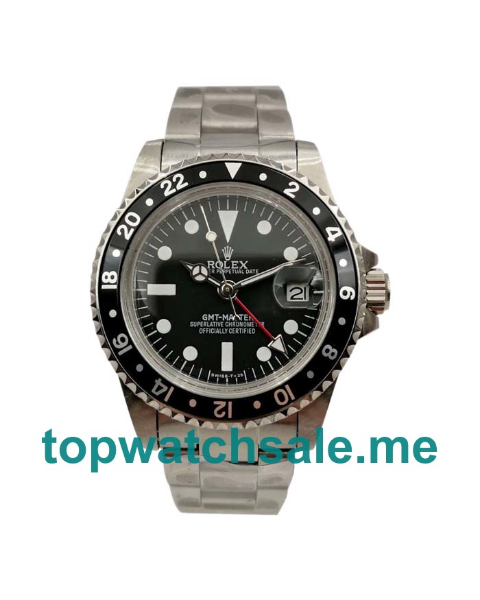 UK Black Dials Steel Rolex GMT-Master 16750 Replica Watches