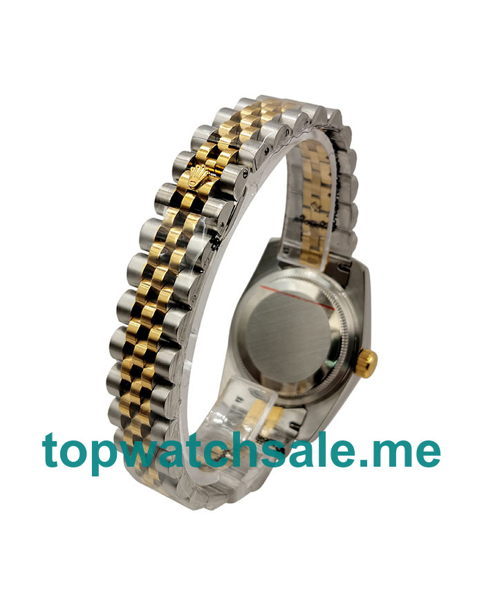 UK Black Mother Of Pearl Dials Steel And Gold Rolex Datejust 178383 Replica Watches