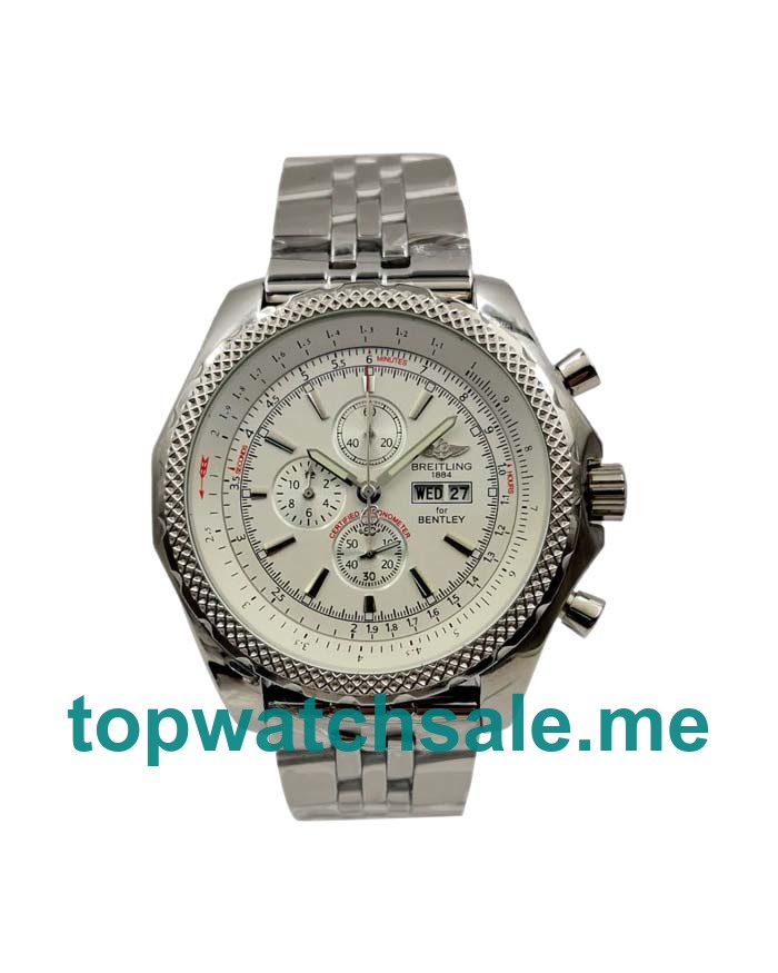 UK Silver Dials Steel Breitling Bentley GT A13362 Replica Watches