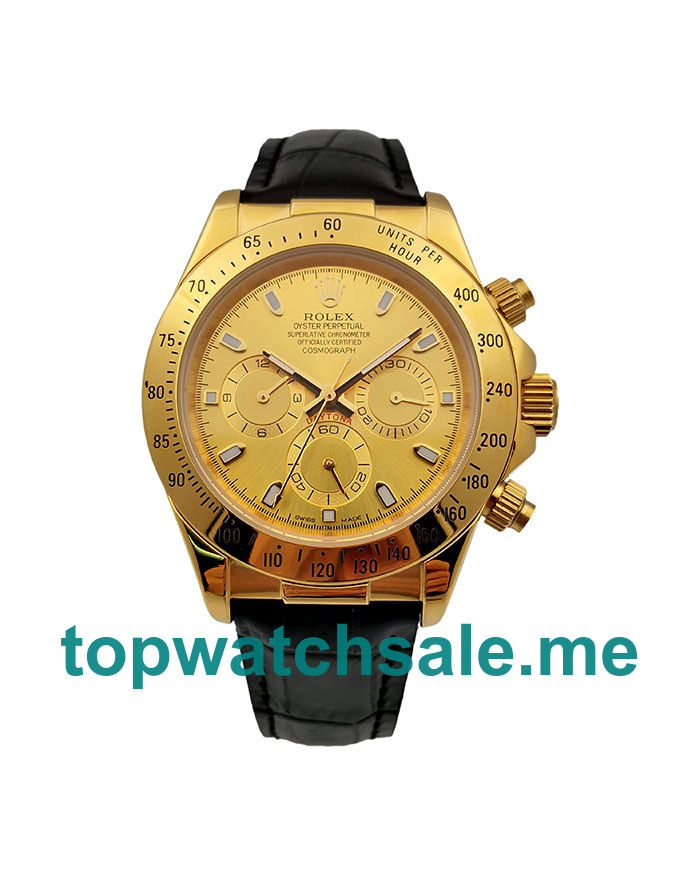 UK Champagne Dials Gold Rolex Daytona 116518 Replica Watches