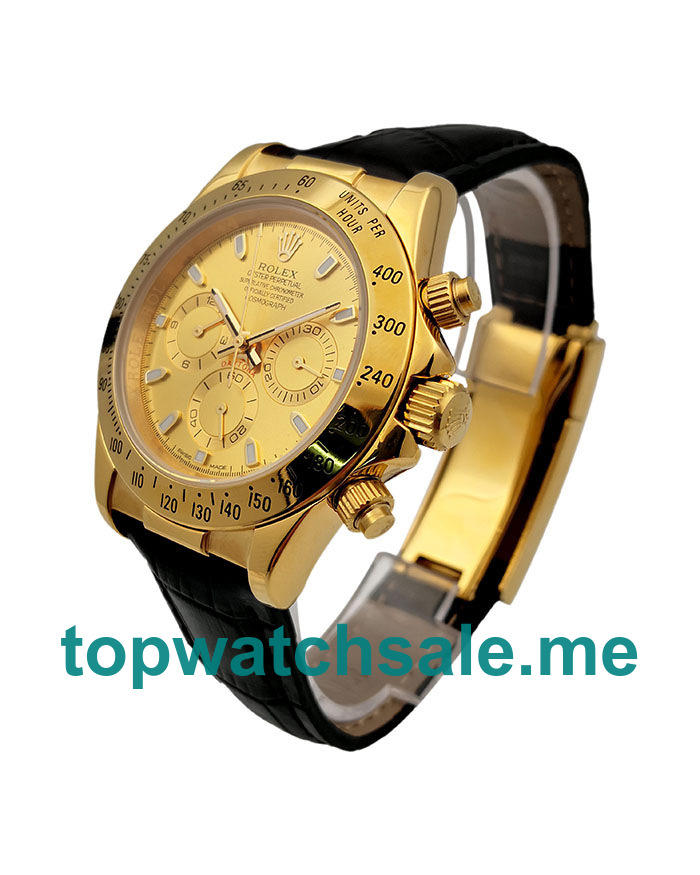 UK Champagne Dials Gold Rolex Daytona 116518 Replica Watches