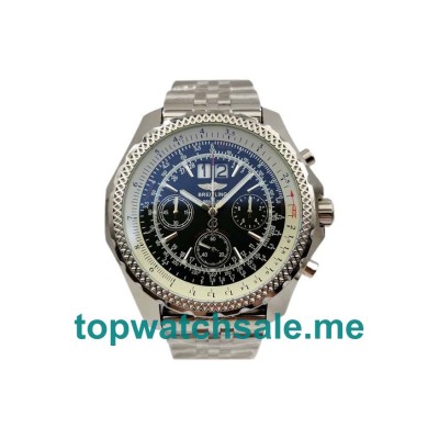 UK Black Dials Steel Breitling Bentley 6.75 A44362 Replica Watches