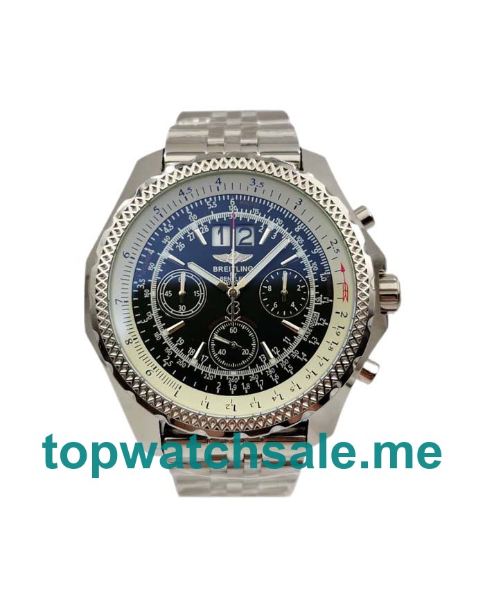 UK Black Dials Steel Breitling Bentley 6.75 A44362 Replica Watches