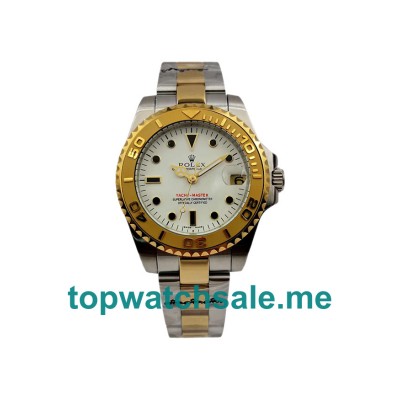 UK White Dials Steel And Gold Rolex Yacht-Master 169623 Replica Watches