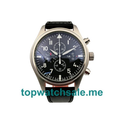 Black Dials Fake IWC Pilots IW377701 Watches UK For Men