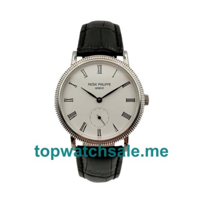 UK White Dials White Gold Patek Philippe Calatrava 5119G Replica Watches