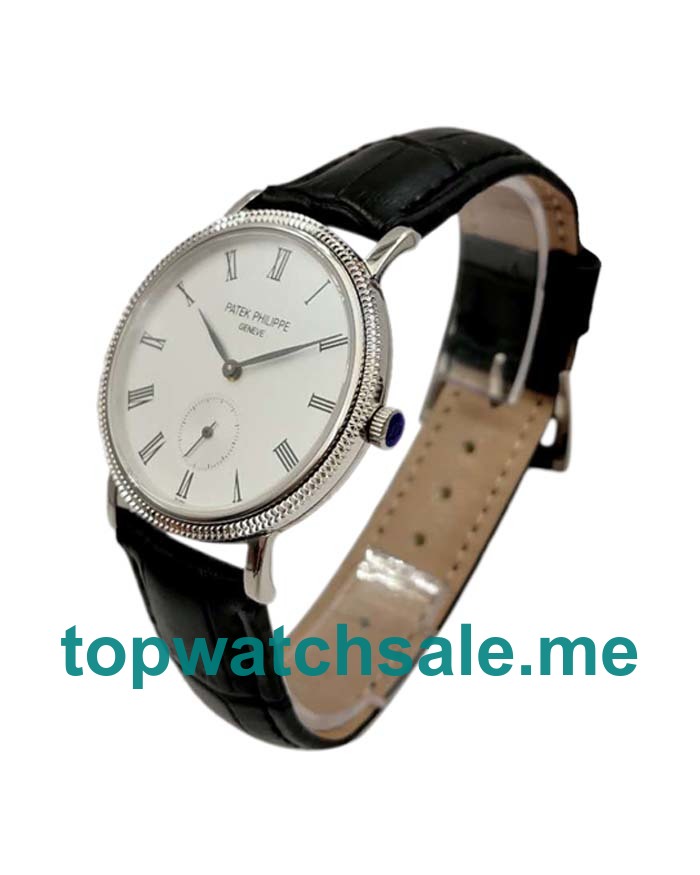 UK White Dials White Gold Patek Philippe Calatrava 5119G Replica Watches