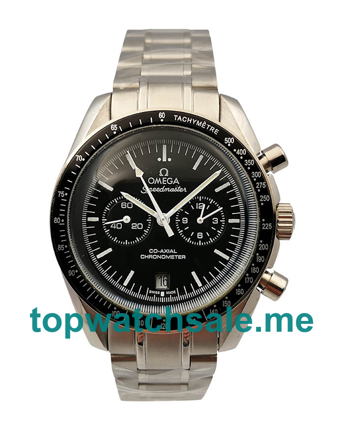 UK Black Dials Steel Omega Speedmaster Replica Moonwatches 311.30.44.51.01.002