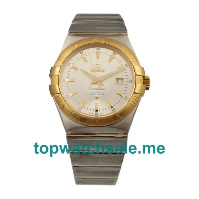 UK Silver Dials Steel And Gold Omega Constellation 123.20.38.21.02.005 Replica Watches