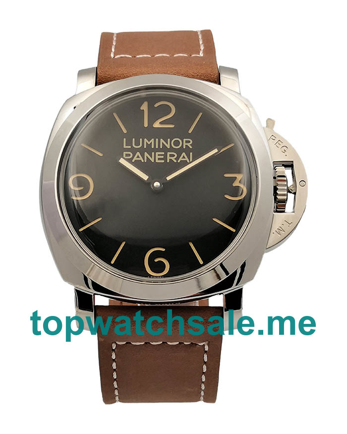 UK Black Dials Steel Panerai Luminor 1950 PAM00372 Replica Watches