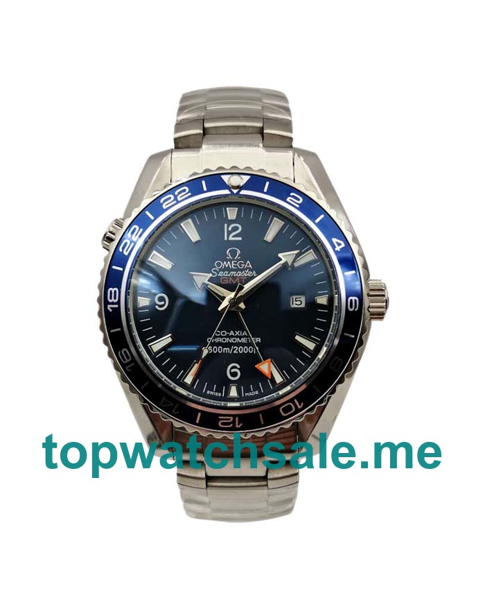 UK Blue Dials Steel Omega Seamaster Planet Ocean 232.90.44.22.03.001 Replica Watches