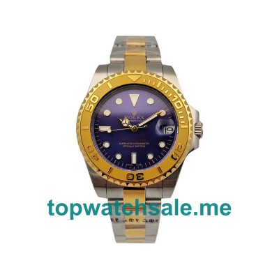 UK Blue Dials Steel And Gold Rolex Yacht-Master 169623 Replica Watches 