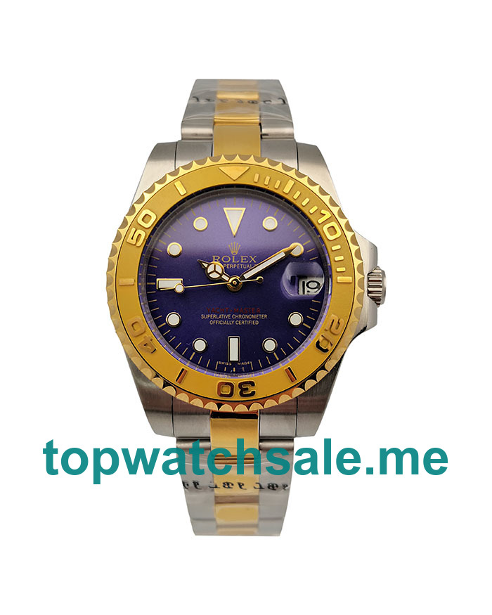 UK Blue Dials Steel And Gold Rolex Yacht-Master 169623 Replica Watches 