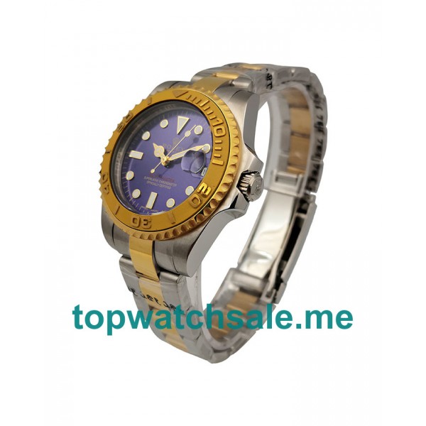 UK Blue Dials Steel And Gold Rolex Yacht-Master 169623 Replica Watches 