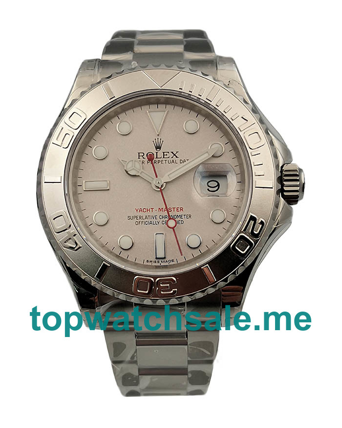 UK Silver Dials Steel And Platinum Rolex Yacht-Master 116622 Replica Watches