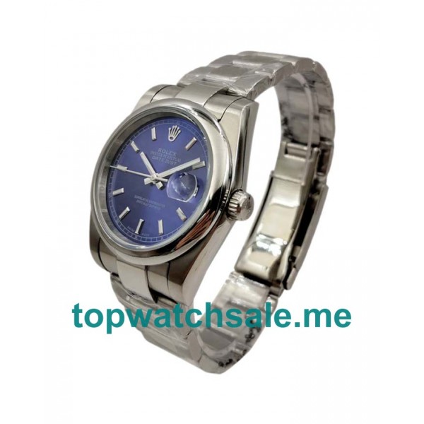 UK Blue Dials Steel Rolex Datejust 126200 Replica Watches