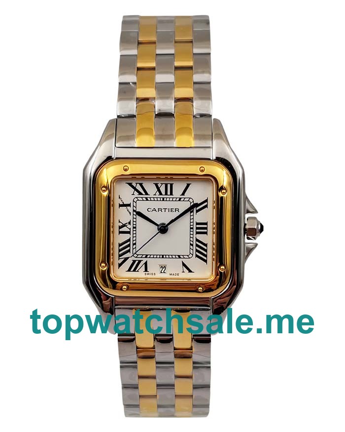 UK White Dials Steel And Gold Cartier Panthere 83083444 Replica Watches